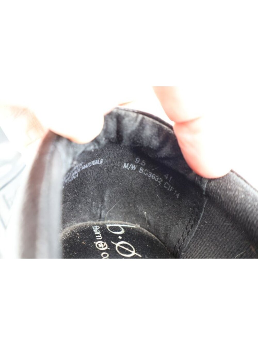 Born BOC Women's Peggy Clog Mule Size 9.5 Black Leather Slip On Comfy Shoes - Picture 11 of 14